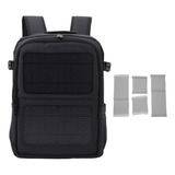 A Mochila Solar Impermeable De 12w Con Panel Para Teléfonos