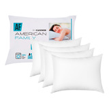 Pack 4 Almohadas Cannon American Family Microfibra 50x70cm