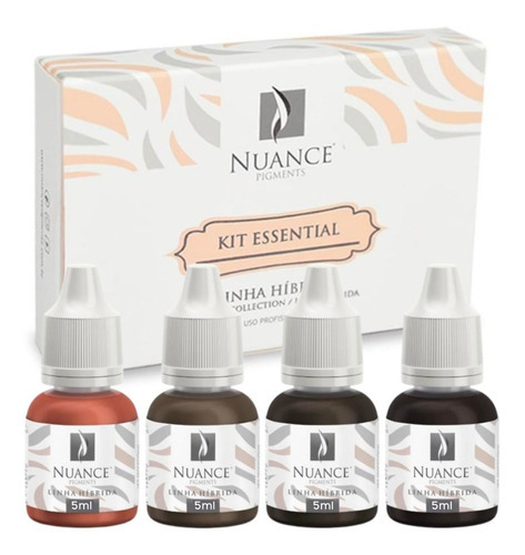 Kit Essential Nuance Pigmentos Híbrido Micropigmentação Cor Marrom