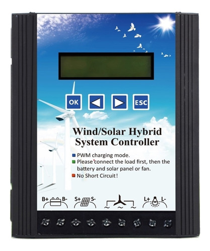 Controlador Complementario De Viento Y Solar De 12v24v48v