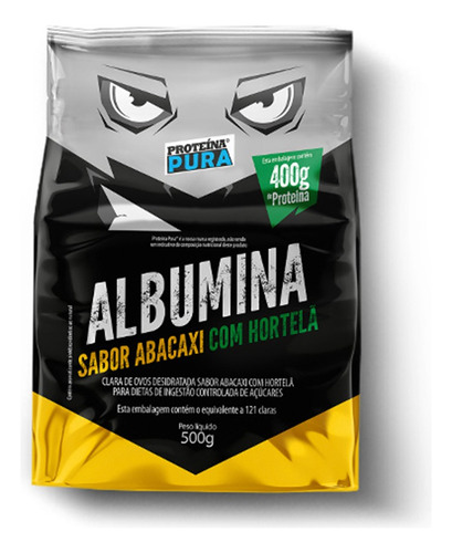 Albumina Desidratada 500g Abacaxi Com Hortelã -proteína Pura