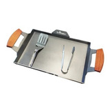 Plancha Tromen 410 De Cocina 41cmx26,5cm + Espatula+ Pinza