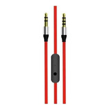 Cable Auxiliar Macho Con Micrófono Plug 3,5mm 1 Metro