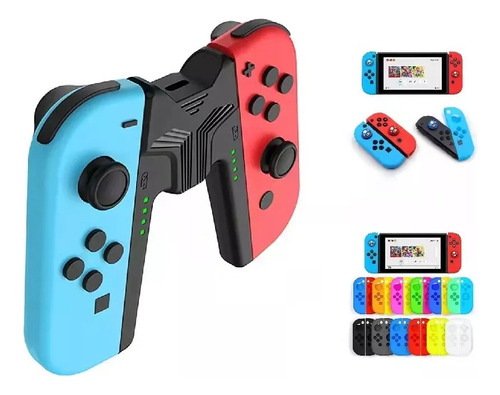 Carcasa Y Cargador Para Joycon Nintendo Switch/oled Charging