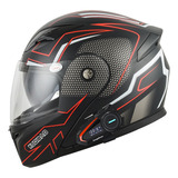 Casco Plegable De Motocicleta Con Auriculares Bluetooth K20