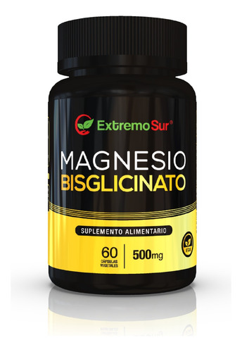 Bisglicinato De Magnesio 500mg X 60 Caps Vegetal