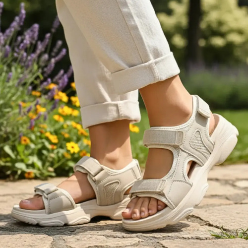 Sandalia Huarache Contactel Plataforma Chunky Dama Tiras | MercadoLibre