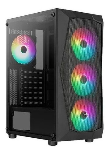 Gabinete Gamer Aerocool Falcon-g-bk-v2 Rgb Mid Tower Acuario