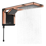 Chuveiro Lorenzetti Acqua Duo Preto/rose Gold 7800w