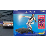 Sony Play Station 4 Slim 1 Tb + Jostyck + 4 Juegos Físicos