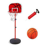 Cesta De Basquete Infantil Bola Bomba Rede Até 2,02m Dm Toys