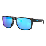 Anteojos De Sol Oakley Holbrook Standard Con Marco De O Matter Color Polished Black, Lente Sapphire De Plutonite Prizm, Varilla Polished Black De O Matter - Oo9102