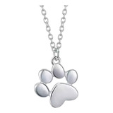 Collar Pata Patita Huellas Gato Perro Plata 925 Mujer