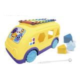 Ônibus Brinquedo De Atividades Infantil Xilofone Bolofofos