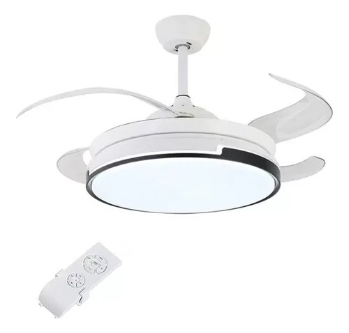 Ventilador De Techo Lampara Dimmable Moderno+control Remoto