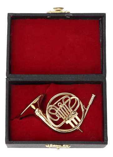 Miniinstrumento Delicado En Miniatura De Trompa Francesa Dor