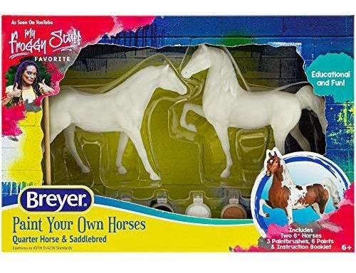 Breyer Horses Pinte Su Propio Caballo - Quarter Horse Y Sadd