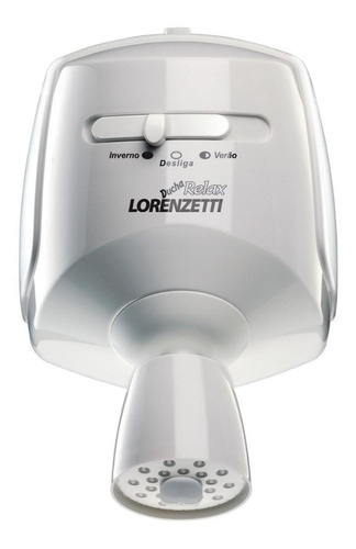 Chuveiro Elétrico De Parede Lorenzetti Relax Ultra Relax Branco 4600w 220v