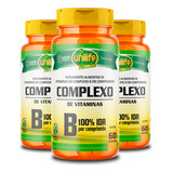 Kit Com 3 Complexo B  Unilife Vitamins 60 Cáps