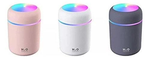 Humidificador  Difusor Aroma Ambientador Luz Led H2o Cilindr