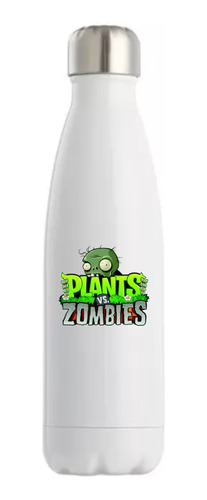Botella Térmica Acero Inoxidable Plantas Vs Zombies