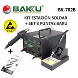 Estación De Soldar Baku 702 + Set 3 Puntas Baku Envío Gratis