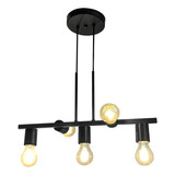 Lustre Pendente Jabuticaba Premium/5 Preto Micro