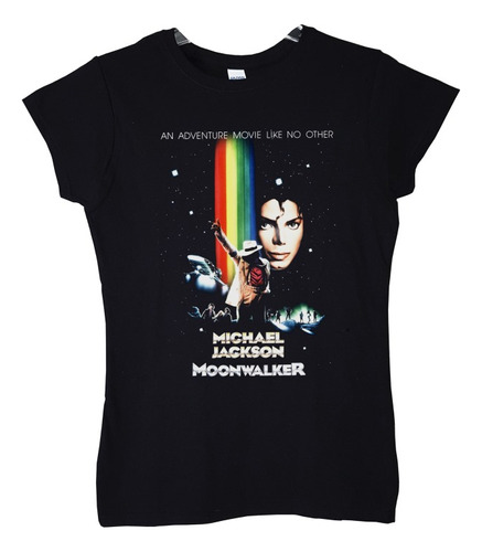 Polera Mujer Michael Jackson Moonwalker Poster Pop Abominatr