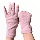 Guantes Proteccion Solar Indice Y Pulgar Descubierto Cherry