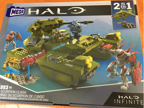 Megabloks Mega Construx Halo Unsc Scorpion Clash