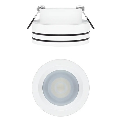Luminaria A Prueba De Vapor Para Baños Lugares Húmedos Illux Estructura Blanco