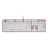 Game Factor Kbg400-pk-bl Teclado Mecánico Gamer Rosa Con