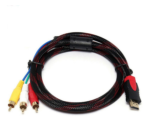 Cable Conversor De Componentes Av  A 3-rca De 5 Pies