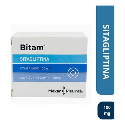 Sitagliptina 100mg Bitam 28 Comprimidos - Mexar Pharma | Envío gratis