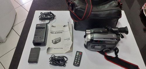 Filmadora Compact Jvc Vhs Camcorder Gr-ax920 Antiga Vintage