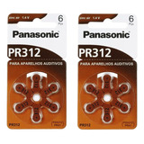 12 Pilhas Baterias Aparelho Auditivo Pr312/ Pr41 Panasonic