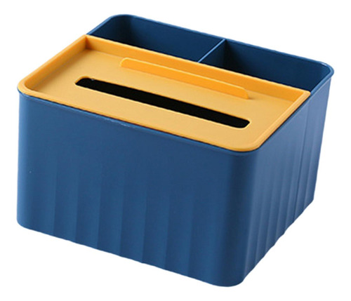 Caja De Pañuelos De Escritorio, 18cmx17cmx10.8cm Azul