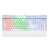 Teclado Gamer Mecanico Redragon Yama K550 Rgb Blanco Español