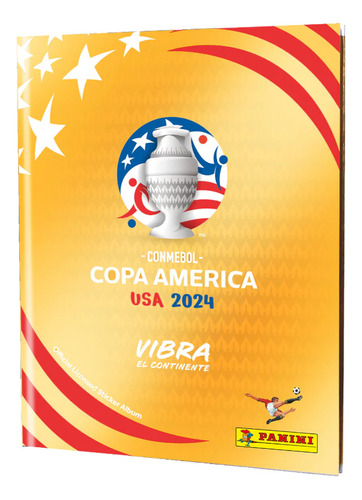 Álbum: Copa America Usa 2024 Panini Dorado, Capa Dura