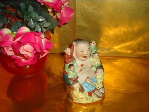 Estatua Buda Fertilidade Porcelana Chinesa Antigo