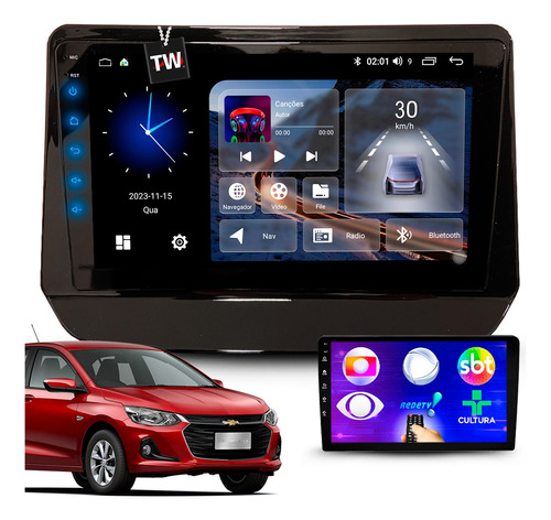 Multimidia Onix 2020 À 2023 Gps Carplay Bluetooth + Tv Full