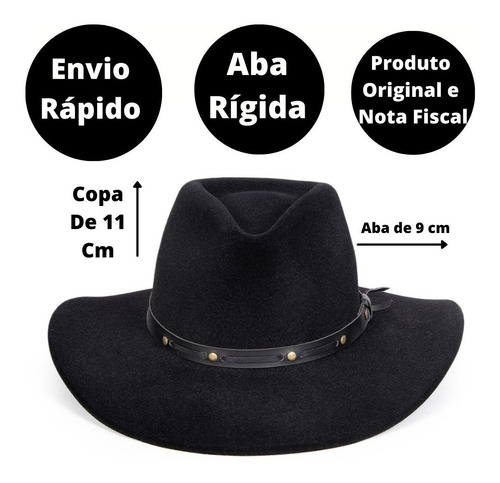 Chapéu Fedora Areia Aveludado Gusttavo Lima Unissex Country