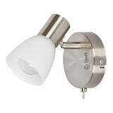 Aplique Pared Led Nuria E14 1luz C/interruptor Candil Niquel