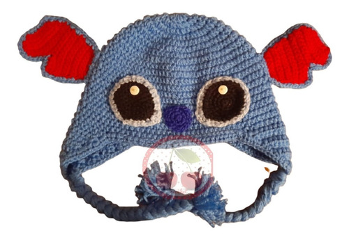 Gorro Gorrito Stitch Tejido Artesanal Crochet Bebes Niños