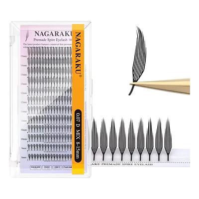 Pestañas Nagaraku Mix Abanicos Premade Spire | MercadoLibre