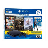 Playstation 4 Slim 1tb Horizon Gta Days Gone - 1 Control