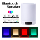 Altavoz Bluetooth Luz Nocturna Regulable Lámpara De Mesa Sma