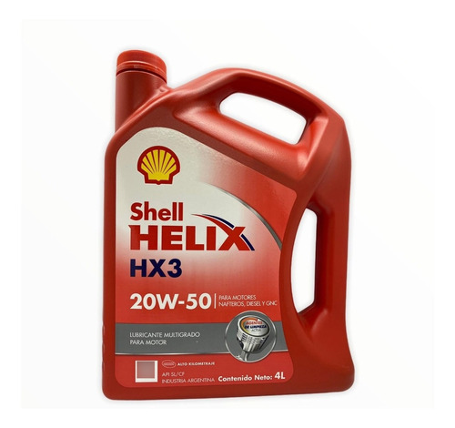 Aceite Shell Helix Hx3 20w50 X 4lts