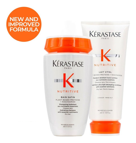 Nueva Formula Kerastase Nutritive : Bain Satin + Lait Vital