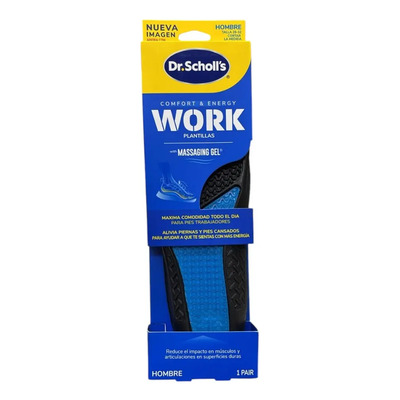 Plantillas De Gel Dr. Scholl's Trabajo Hombre Tamaño De La Plantilla 26-32 | Envío gratis